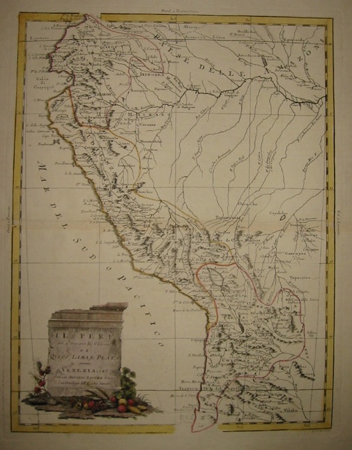 Zatta Antonio (1722-1804) Il Perù ove si trovano le Udienze di Quito, Lima, e Plata 1785 Venezia